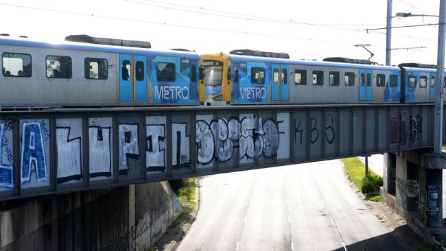 The teenager allegedly wrote plans to derail a train using acid. Picture: NewsWire / Andrew Henshaw