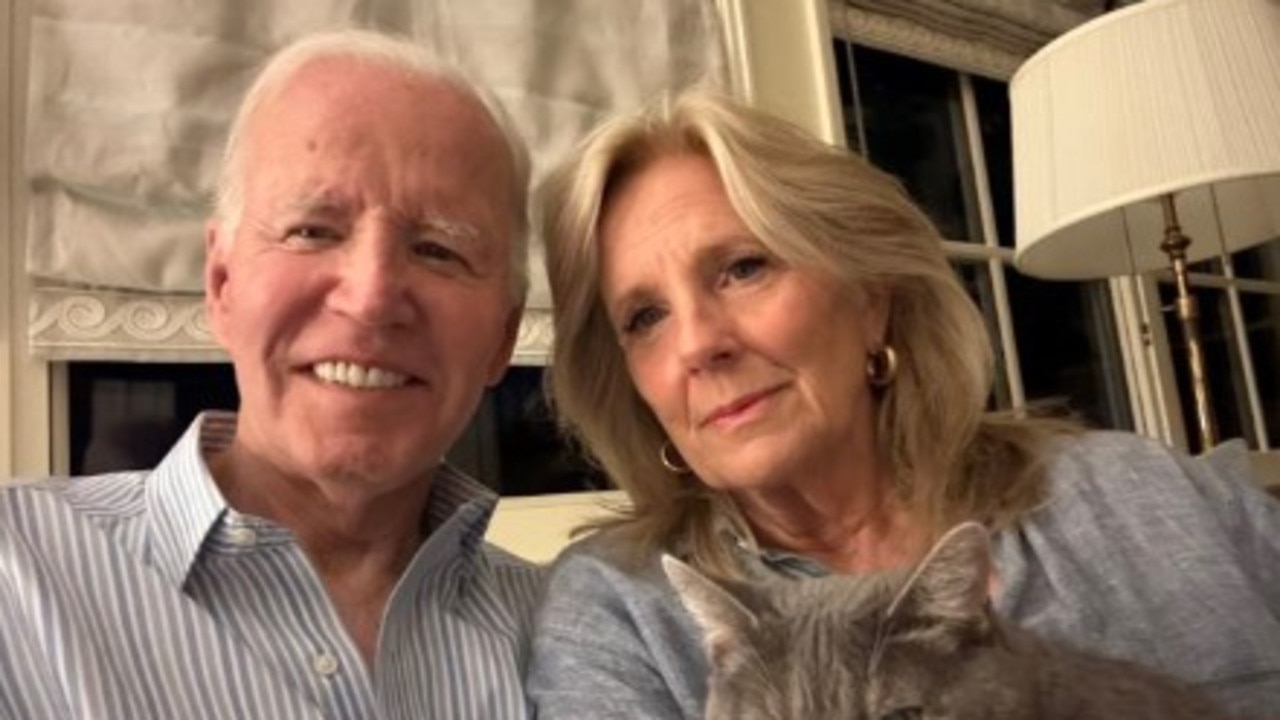 Former US President Joe Biden shared this image of himself and wife Jill alongside his thank you on X. Picture: X/JoeBiden