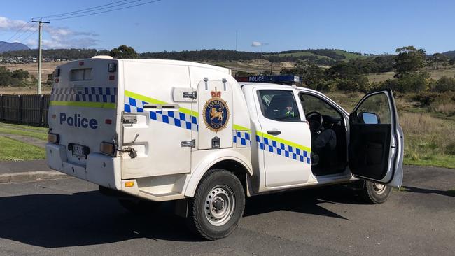 Clarendon Vale residents are advised that the Westpac Rescue Helicopter is currently being deployed to bush areas near Pass Road as the search for Hobart Magistrates Court escapee Bodie Savage continues. Picture: Nikki Davis-Jones