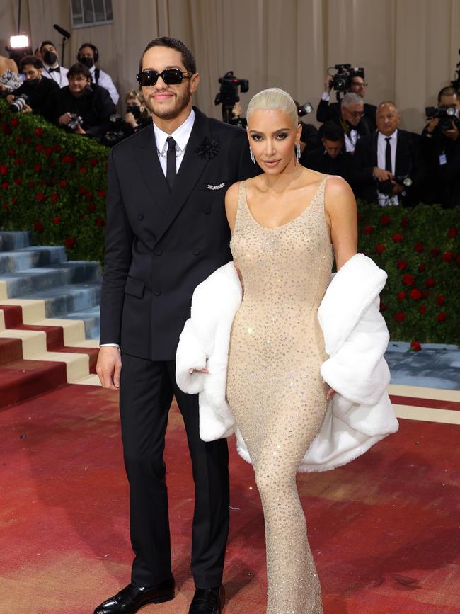 Kim Kardashian sparked international controversy when she wore Marilyn Monroe’s iconic dress to the 2022 Met Gala. Picture: Getty.