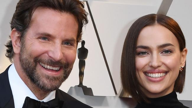 Best Actor nominee for "A Star is Born" Bradley Cooper (L) and his wife Russian model Irina Shayk arrive for the 91st Annual Academy Awards at the Dolby Theatre in Hollywood, California on February 24, 2019. (Photo by Mark RALSTON / AFP)