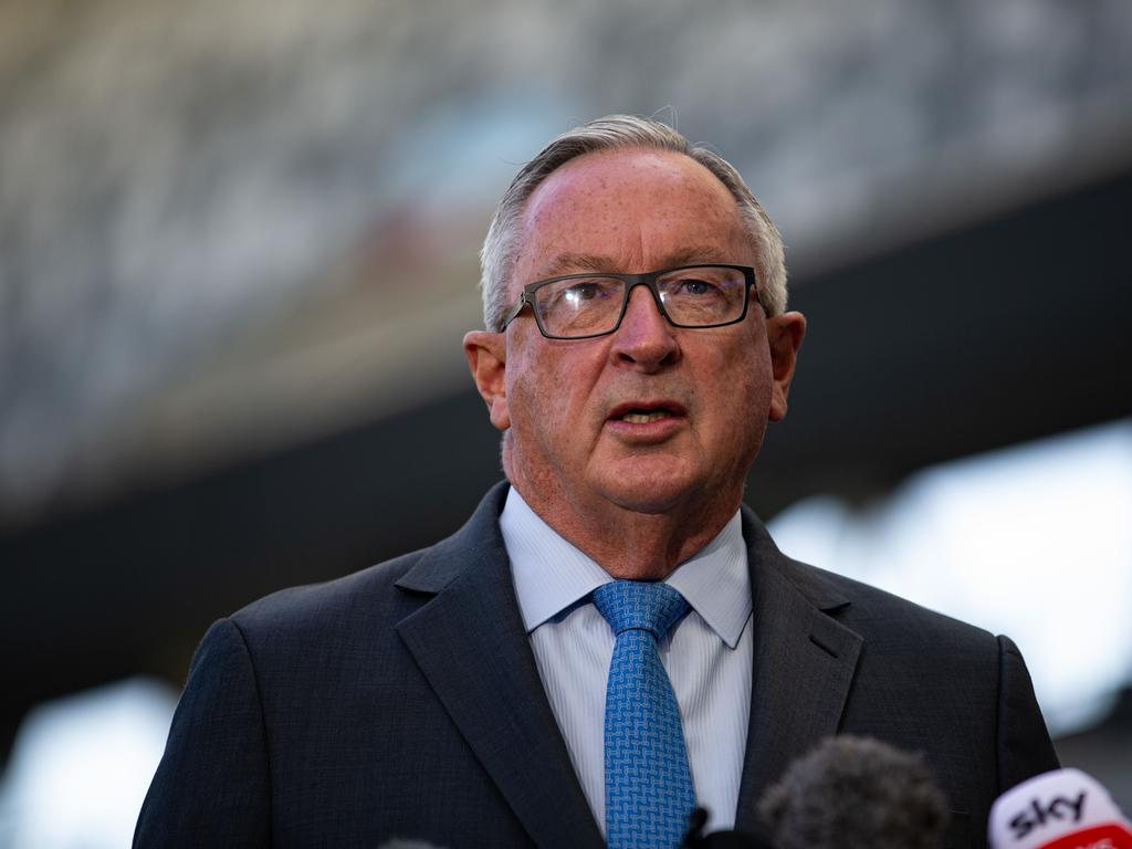 Health Minister Brad Hazzard met with representatives from the NSW Nurses and Midwives’ Association on Monday. Picture: Christian Gilles / NCA NewsWire