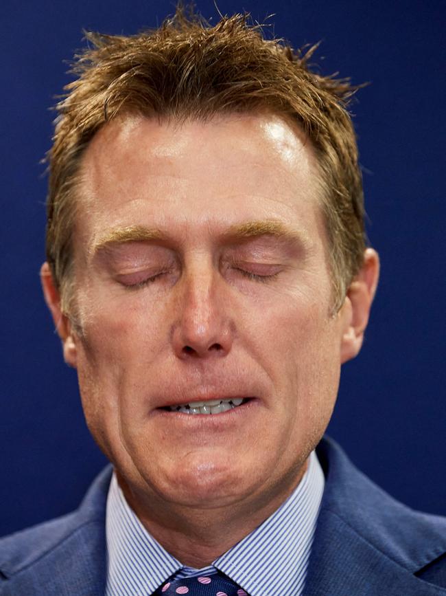 Christian Porter at the press conference.