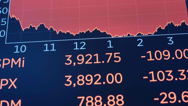 In each of the five worst weeks for American stocks in 2022, shares plunged by about 5 per cent. All of them took place immediately before or after a Fed meeting. Picture: AFP