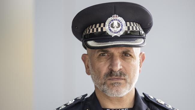 SAPOL Assistant Commissioner John De Candia  for weekend youth crime read. 16th January 2025. Picture Brett Hartwig