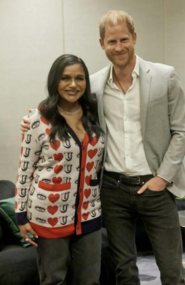 He posed with actress Mindy Kaling during the event. Picture: Supplied