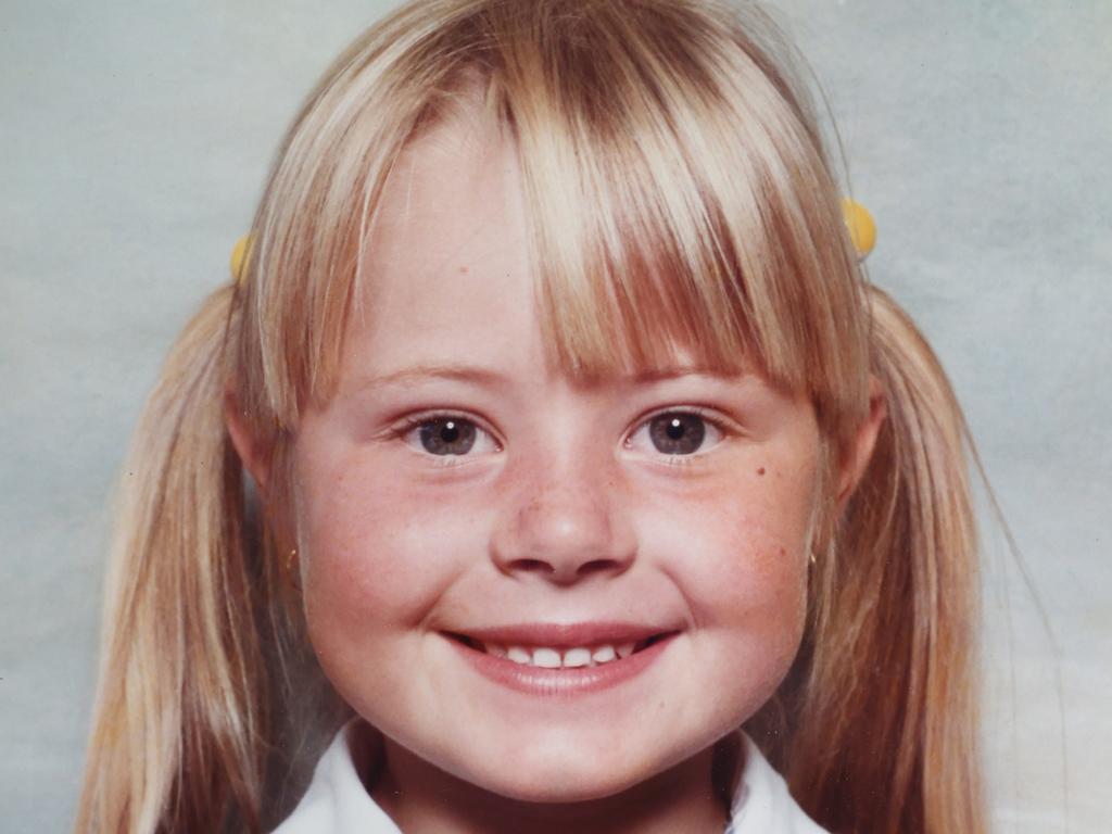 A photograph of Madeleine West as a child. Picture: David Caird