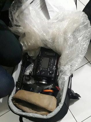 One of the cameras that was recovered.