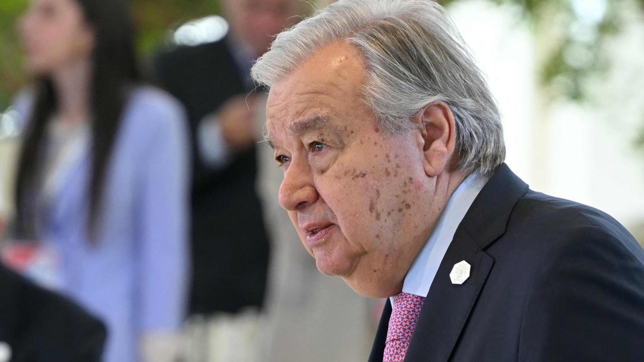 UN Secretary-General Antonio Guterres warned of “another Gaza”. Picture: AFP