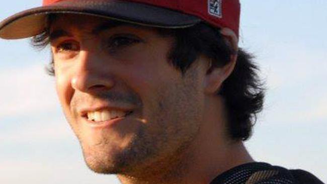 Australian baseball player Chris Lane was visiting his girlfriend’s family near Oklahoma when he was killed. Picture: AP Photo/Essendon Baseball Club