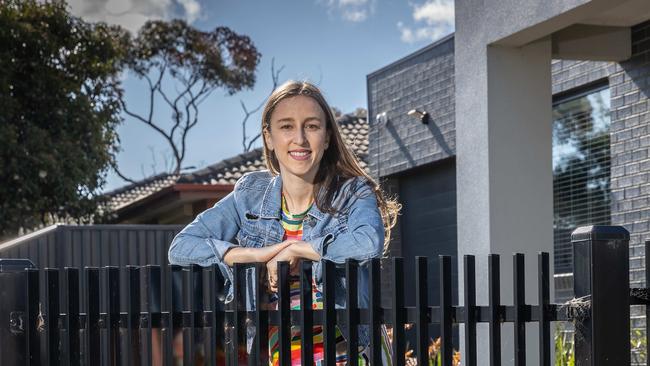 National story about avoiding mortage prison, the mortage cliff and how to refinance your home. Vanessa Fabris a KPMG associate director, bought a home late last year amid the whirlwind of interest rate rises. Picture: Jake Nowakowski