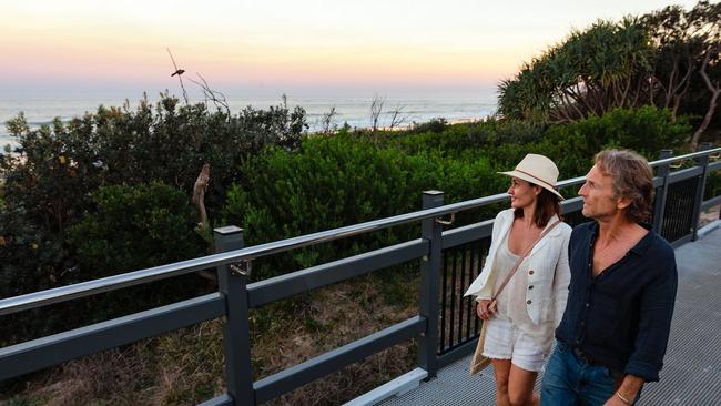 The Coastal Recreational Path spanning Lennox Head to Ballina.