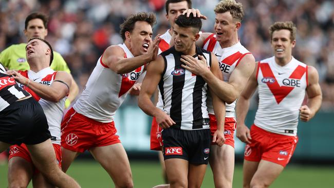 Collingwood vs Sydney. Picture: Michael Klein