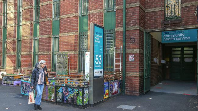 Central City Community Health Service near Queen Victoria Market which may be turned into a safe injecting room. Picture: Ian Currie