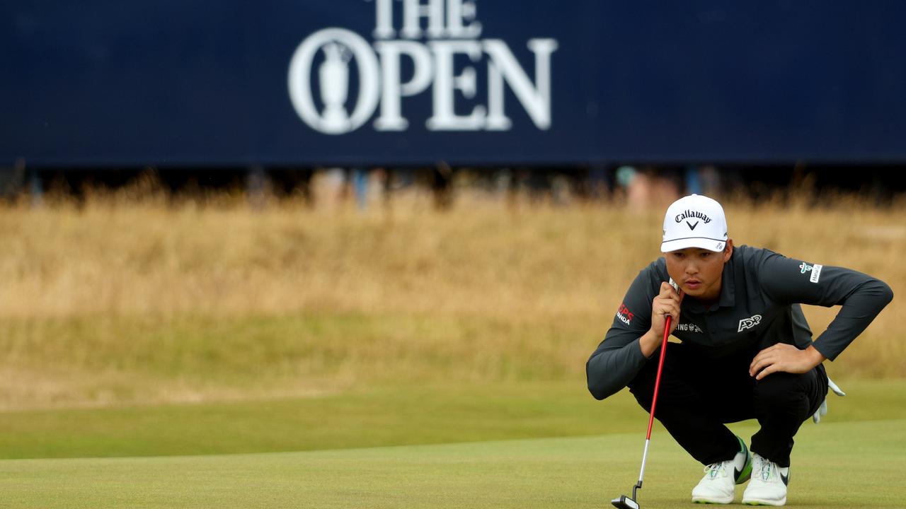 Min Woo Lee is one of seven Australians who have made the cut at St Andrews. Picture: Getty Images