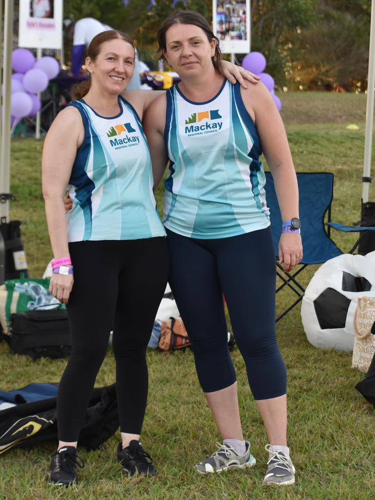Angela Hays and Elizabeth Crane at the Mackay Pioneer Valley Relay For Life, September 2021. Picture: Lillian Watkins