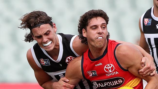 Could the Power and Crows still leave the SANFL? Picture: Sarah Reed