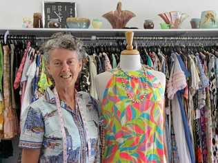 VINTAGE CHIC:  Christine Scott has recently moved her popular vintage dressmaking and fabric business Gleanings from an arcade to a light and spacious store on Carrington St, Lismore. Picture: Alison Paterson