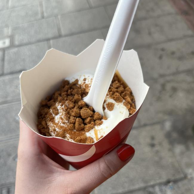 McDonald’s has released a Biscoff McFlurry in multiple countries but failed to bring it to Australia despite demand. Picture: Twitter