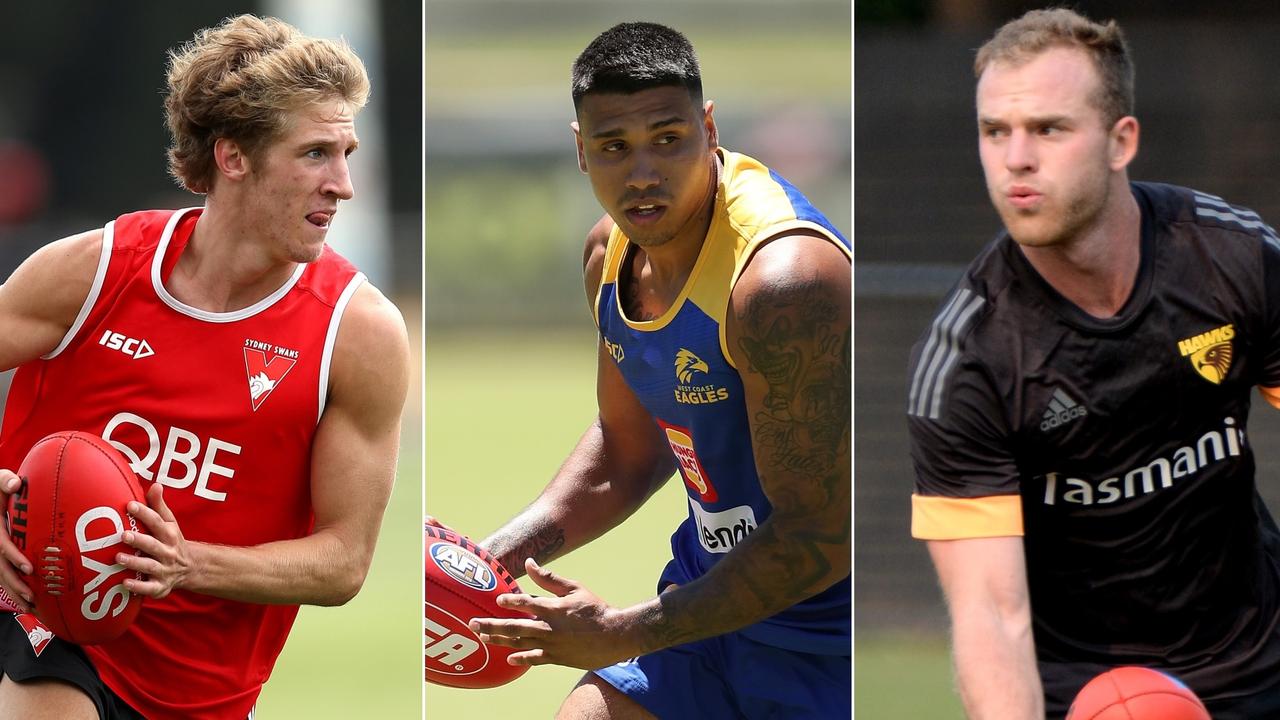 Swan Dylan Stephens, Eagle Tim Kelly and Hawk Tom Mitchell could all feature in Round 1, 2020.