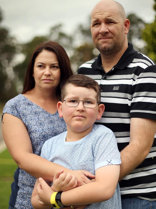 Josh with parents Glen and Emma.