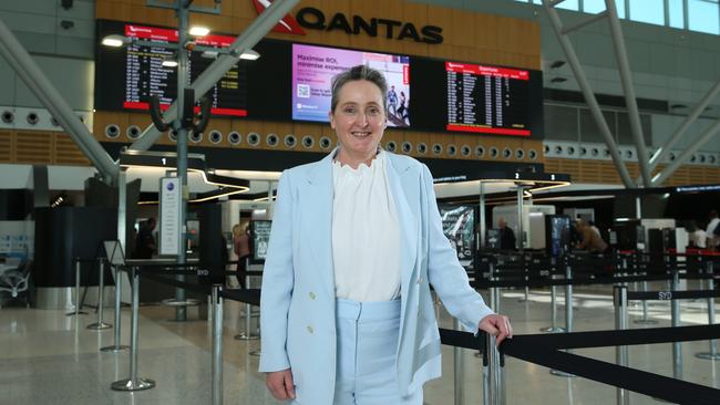 Qantas CEO Vanessa Hudson is working to restore trust in the airline with a big change to the frequent flyer program her latest project. Picture: Britta Campion