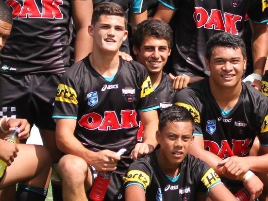 Nathan Cleary as part of the Harold Matthews team in 2013. Picture: Steve Montgomery/Ourfootyteam.com