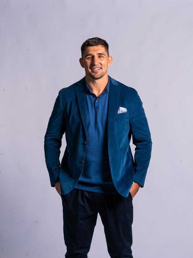 Victor Radley fronts the campaign for Van Heusen, the Sydney Roosters' Winter Picks. Picture: Supplied.
