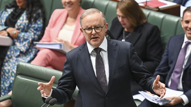 Prime Minister Anthony Albanese said he’d ‘never heard’ of David Van before allegations of sexual harassment were levelled against him. Picture: NCA NewsWire / Martin Ollman