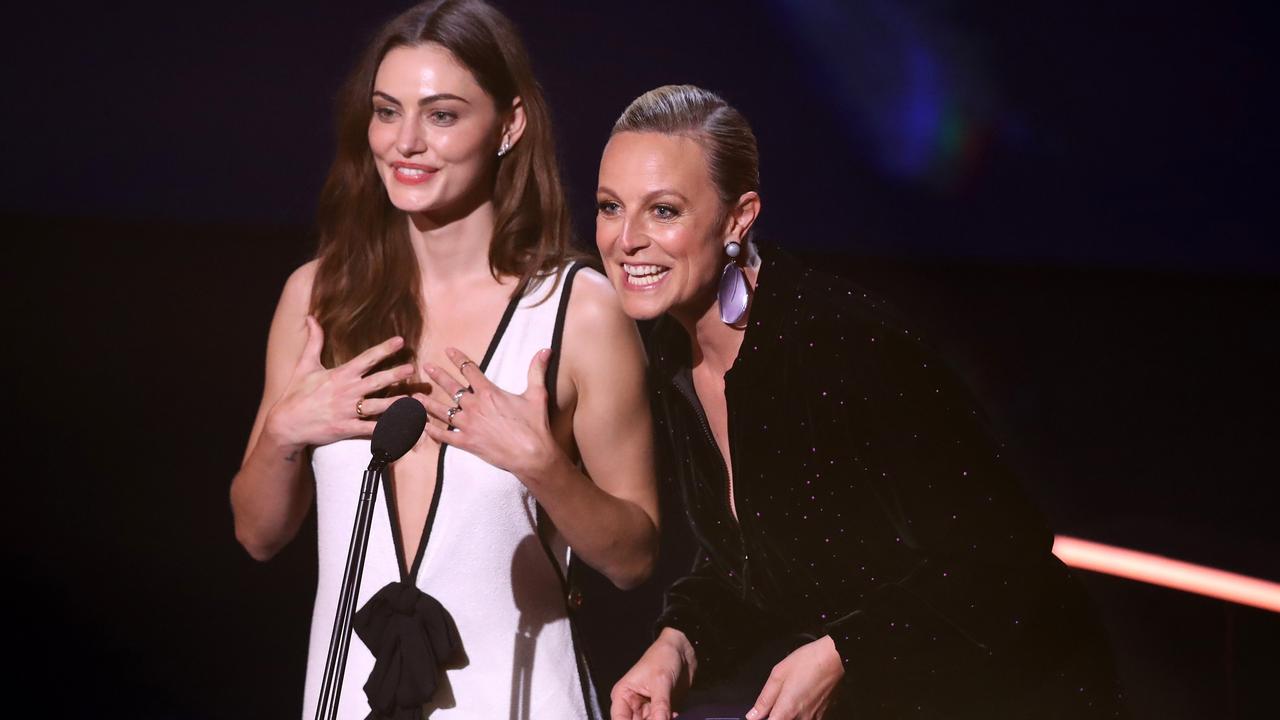 Pheobe Tonkin and Marta Dusseldorf. Picture: Mark Metcalfe/Getty Images