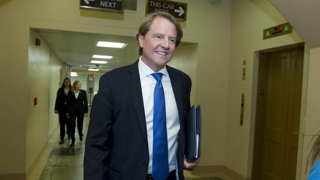White House counsel Don McGahn. Picture: AP