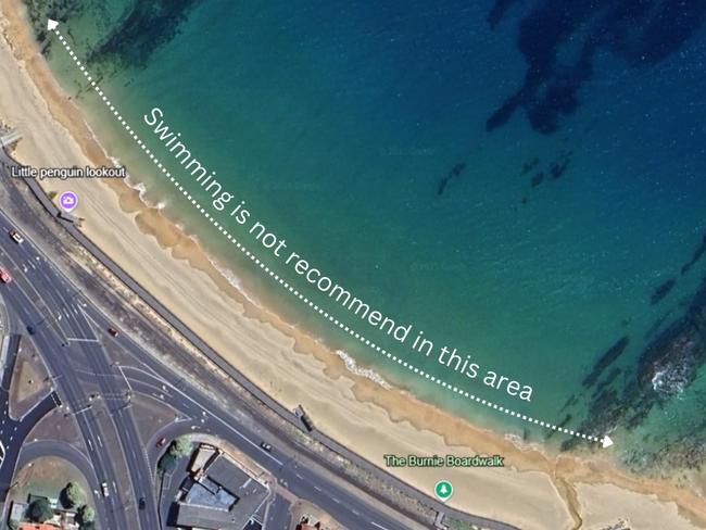 West Beach West contamination. 16 January 2025. Picture: Burnie City Council