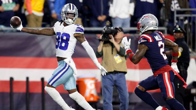 Dallas Cowboys wide receiver CeeDee Lamb runs in the game-winning touchdown. Picture: Maddie Meyer/Getty Images