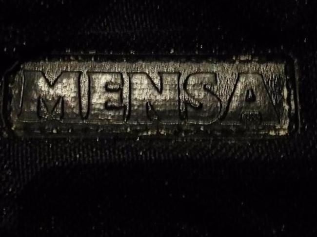 A close up of the Mensa label found on the bag (see top) Picture: Blaine A Gibson