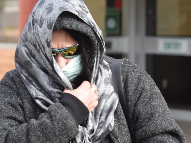 Karen Margaret Ryan outside the Elizabeth Magistrates Court. Picture Jason Katsaras