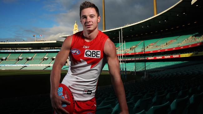 Sydney’s seven-goal sensation Ben Ronke at the SCG. Picture: Phil Hillyard