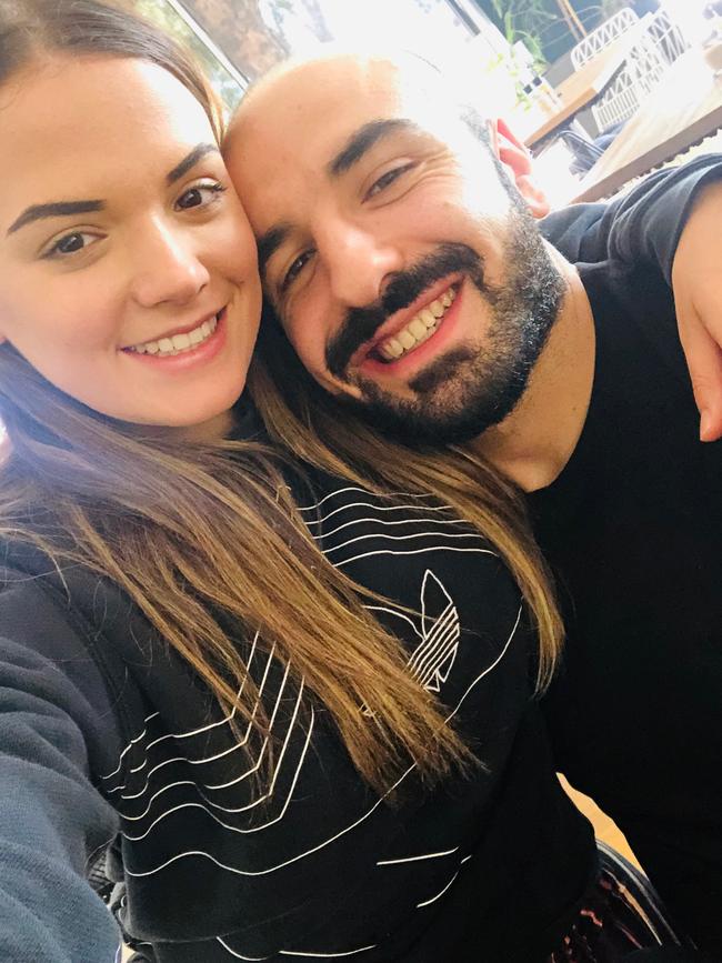 Alexia and David Milky fell in love after she started working at his family’s popular cafe. Picture: Supplied