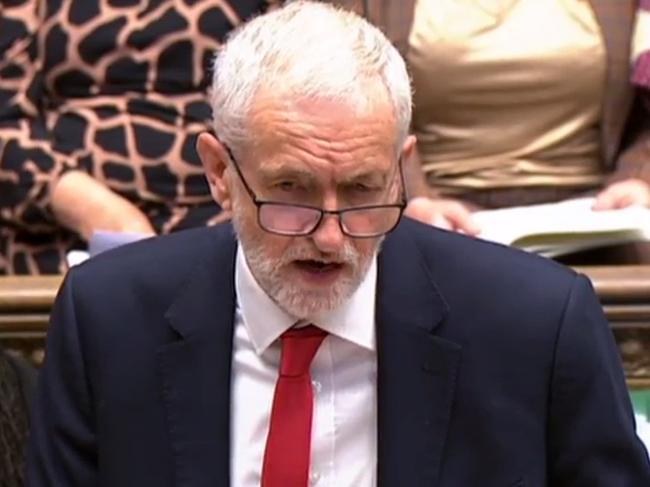 Britain's opposition Labour Party leader Jeremy Corbyn is being investigated over claims he did not crack down on anti-Semitism but Josh Frydenberg avoided comment. Picture: AFP