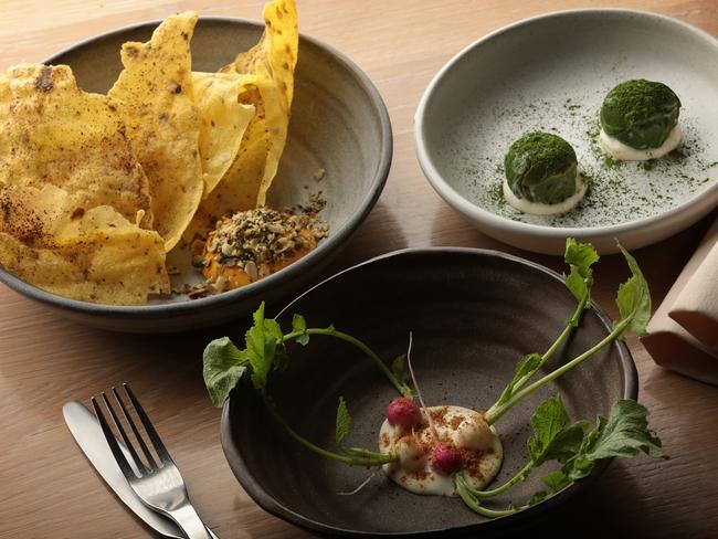 Yellow restaurant in Potts Point focuses on plant-based foods. Picture: John Fotiadis