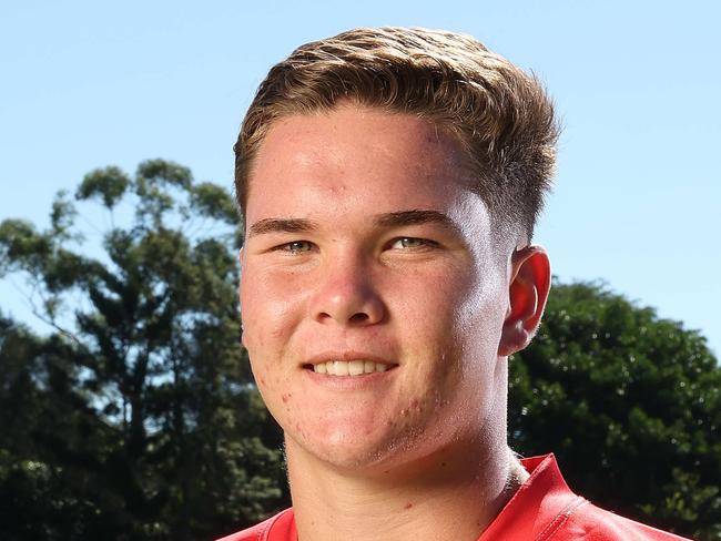 Captain Zane Harrison Palm Beach Currumbin SHS, Langer Trophy rugby league launch, Red Hill. Picture: Liam Kidston