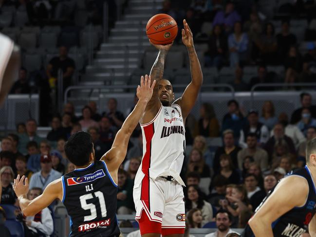 Xavier Rathan-Mayes took what the Melbourne United defence gave him — and did plenty with it. Picture: Getty Images