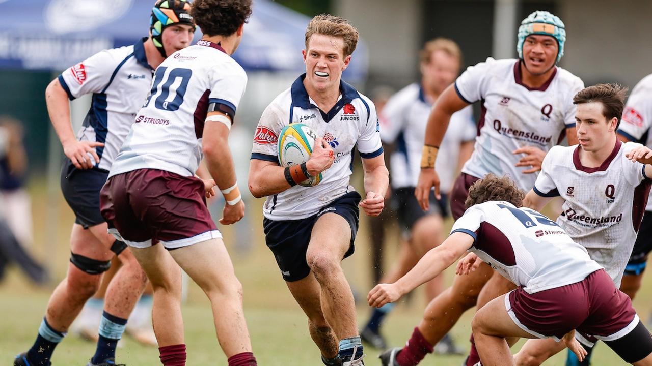 2024 Australian Schools Rugby Championship held at Sunshine Coast Stadium, Queensland2-5 July. Day 2 NSW Juniors V Qld White. Picture: Rachel Wright.