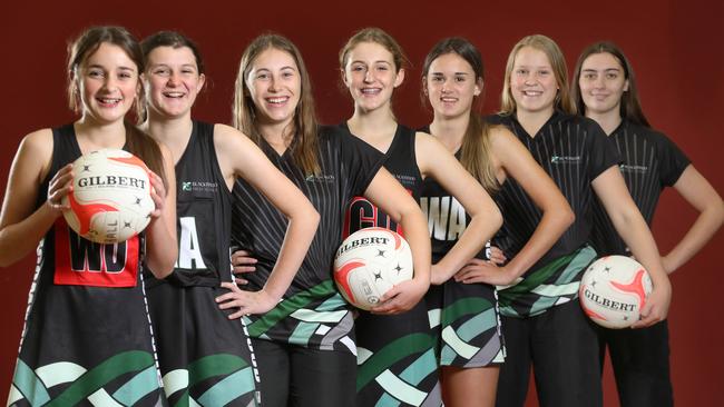 Blackwood High School student netballers are encouraged to balance playing sport with academia. Picture Dean Martin