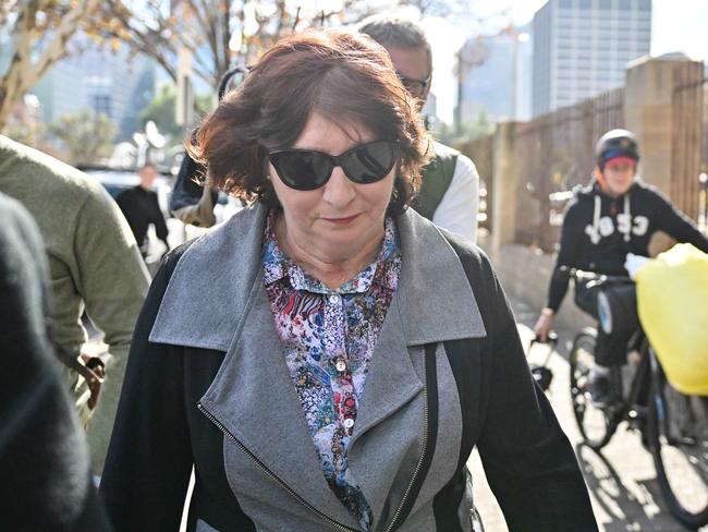 ADELAIDE, AUSTRALIA - NewsWire Photos JUNE 5, 2024: Alleged parent poisoner Raelene Polymiadis leaves the Adelaide Magistrates Court after pleading not guilty. Picture: NewsWire / Brenton Edwards