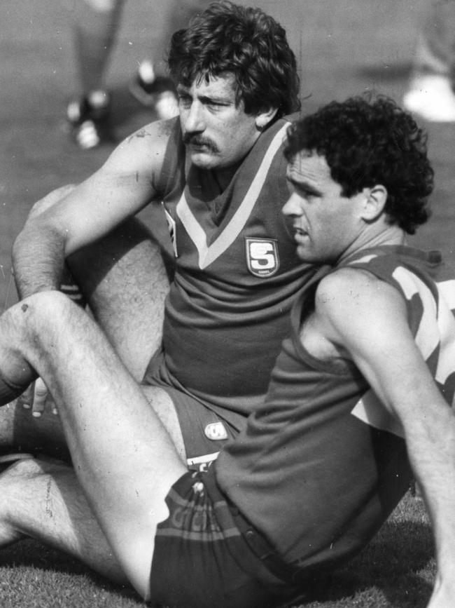 Grenville Dietrich and Michael Aish in 1986.