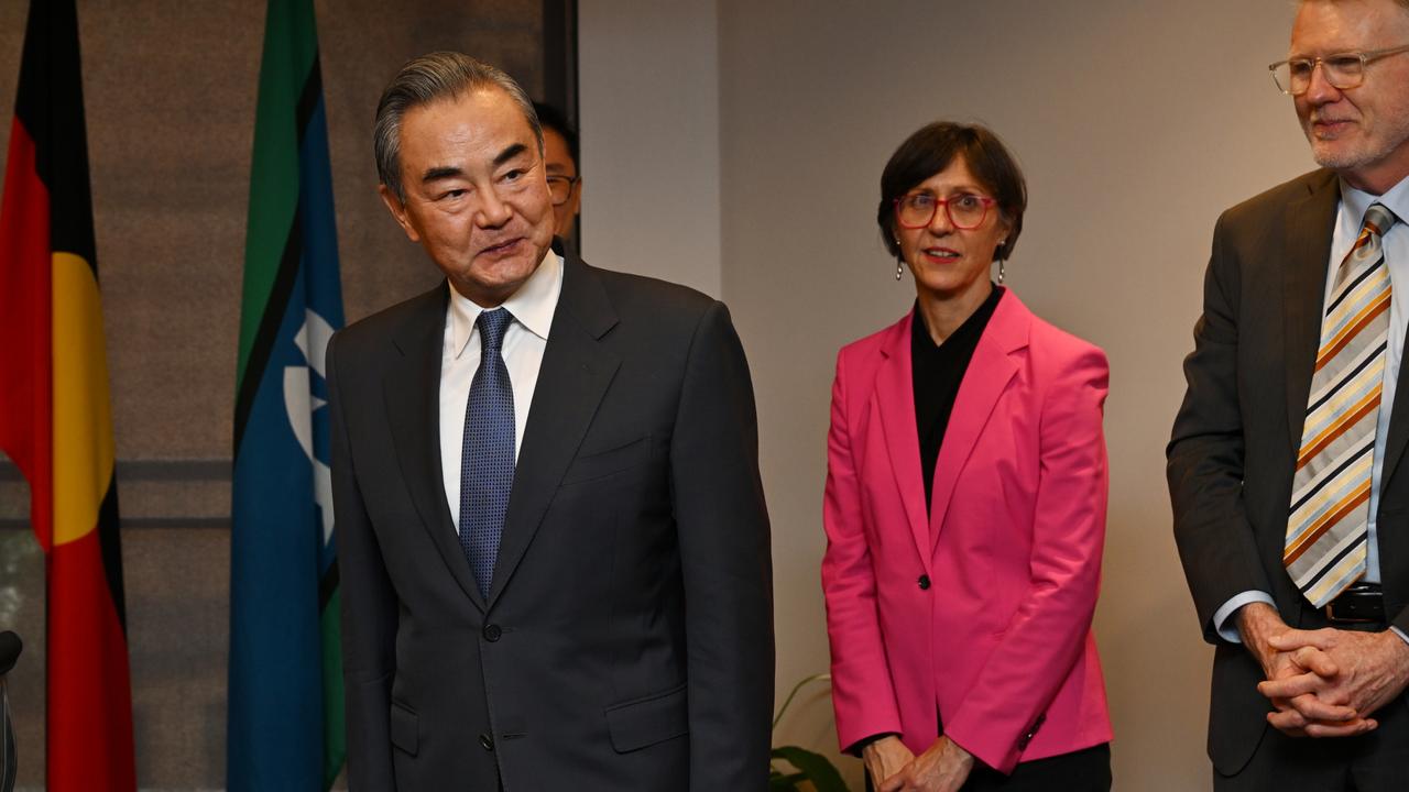 Mr Wang’s visit is the first by a Chinese foreign minister in seven years Picture:Dean Lewins/POOL/ NCA NewsWire.