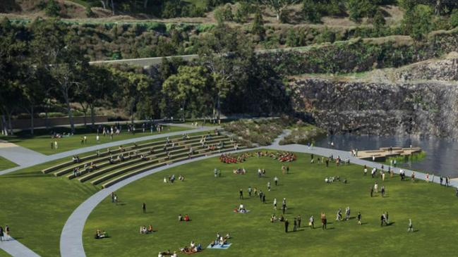 Artist impression of what Hornsby Park could look like.