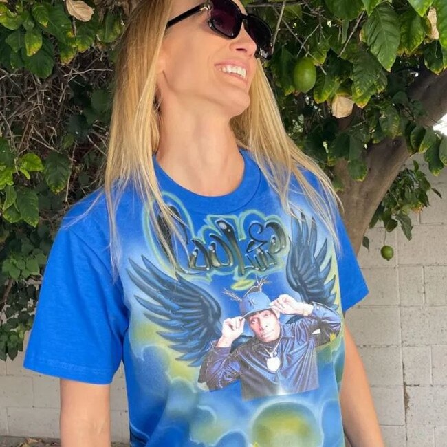 Coolio's girlfriend Mimi Ivey wearing a memorial T-shirt. Picture: Instagram / Mimi Ivey