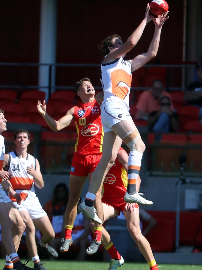 The 19-year-old has averaged 11.2 disposals and 3.3 marks per game for the Giants in the NEAFL. Picture: Richard Gosling