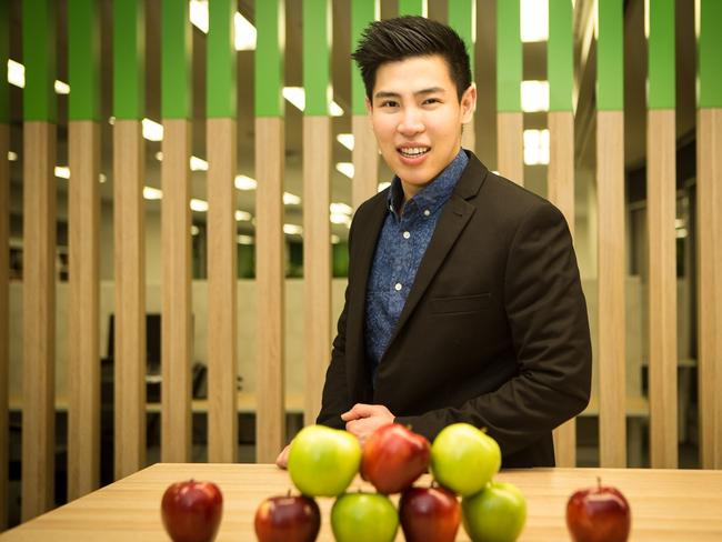 Dr Vincent Candrawinata, an Australian scientist who developed the technology to extract antioxidants from apples for dietary supplements under his company, Renovatio. Picture: Supplied